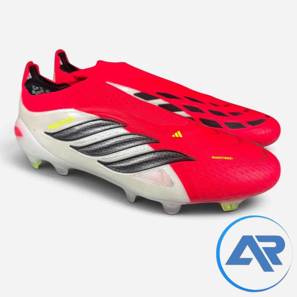 Adidas Predator Elite Laceless FG “Born For Goals” Lucid Red Men’s Size 9 JS0407